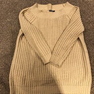 Fashion Nova loose beige sweater size Xl
